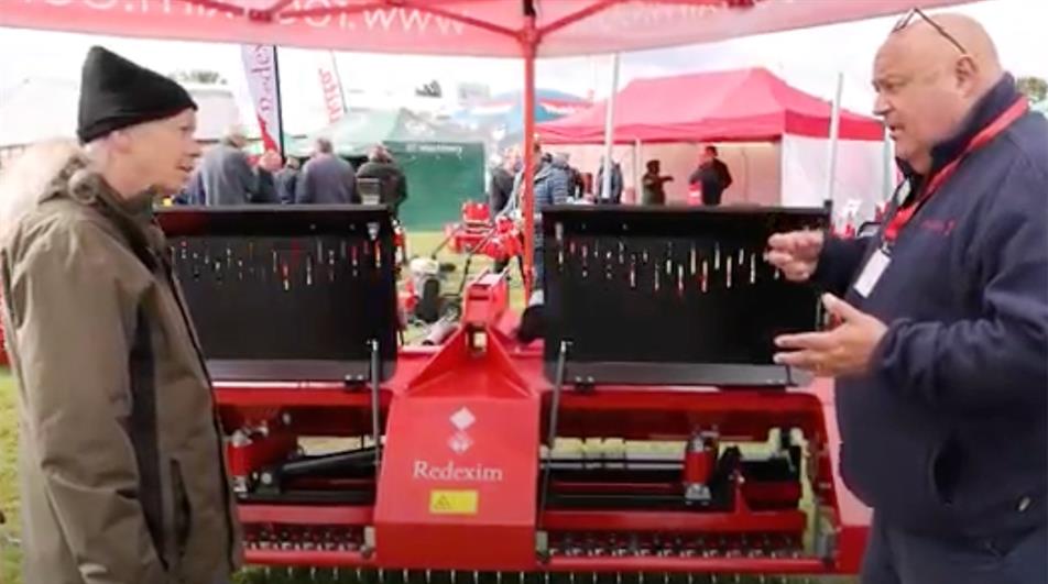 HortWeek technical editor Sally Drury and Redexim director of commercial operations Paul Langford